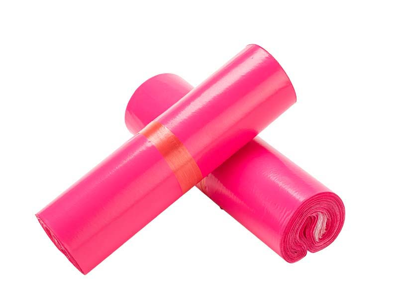 山南玫红色快递袋-02